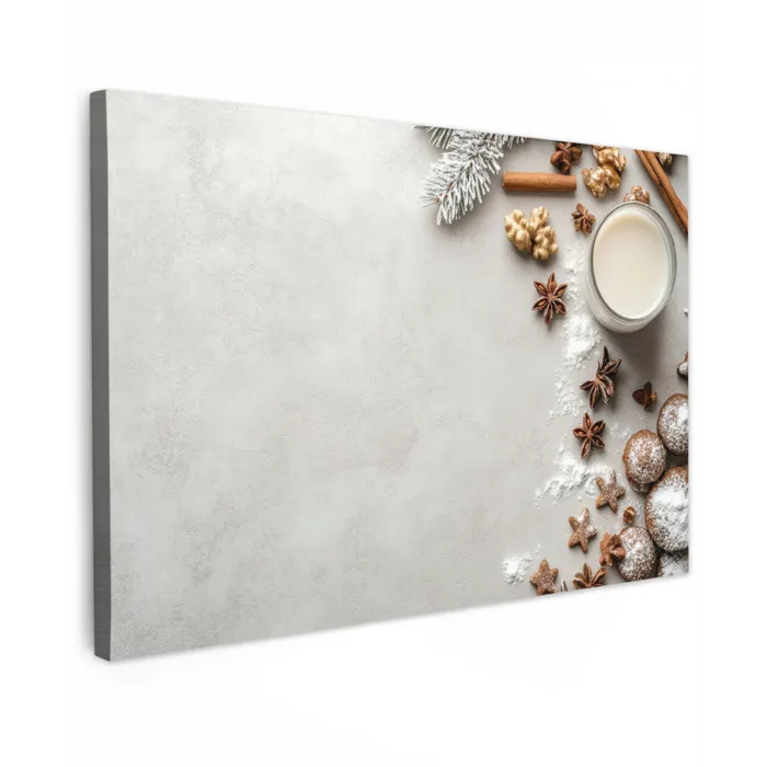 Kruiden - Winter - Melk - Beton canvas 2cm klein -z3d