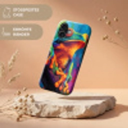 Kikker - Felgekleurd - Tak - Regenboog Toughcase MagSafe Apple iPhone 17 klein -USP_RandenV_DE