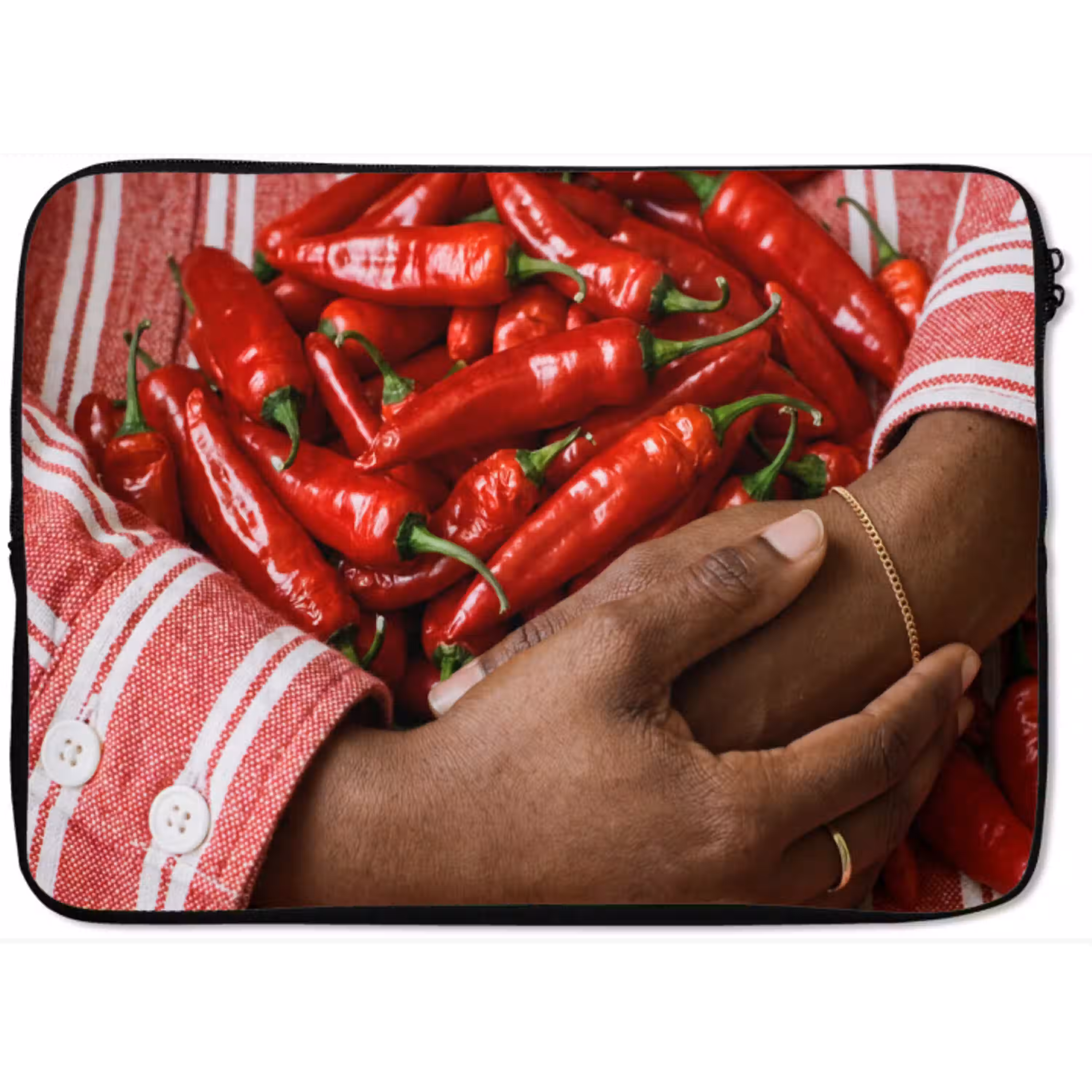 Chilipepers - Rood - Handen laptophoes neopreen klein -zkaufland3dotto
