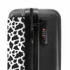 Zwart wit koeienvlekkenpatroon NBS - Handbagage koffer - Volwassenen Unisex middel -slot