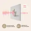 Badeend - Minimalistisch - Wit PET vilt klein -USP_NL