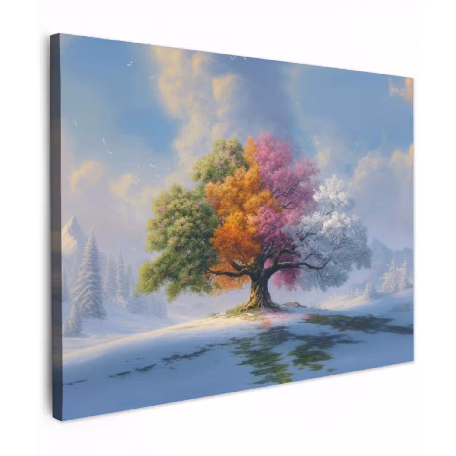 Leinwandbild - Baum - Jahreszeiten - Winter - Landschaft