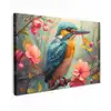 IJsvogel - Bloesem - Natuur - Vogels - Bloemen canvas 2cm klein -z3d