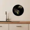 Gouden palmtakken KitchenYeah - Keuken - Wandcirkel Forex klein -sfeer3