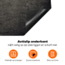 Beton - Grijs - donker Inductie beschermer vinyl 3mm klein -zzzzzzz-td-onderkant