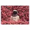 Bloemen - Roze - Astronaut Placemat vinyl groot -zzsfeer1_Kitchenyeah-website