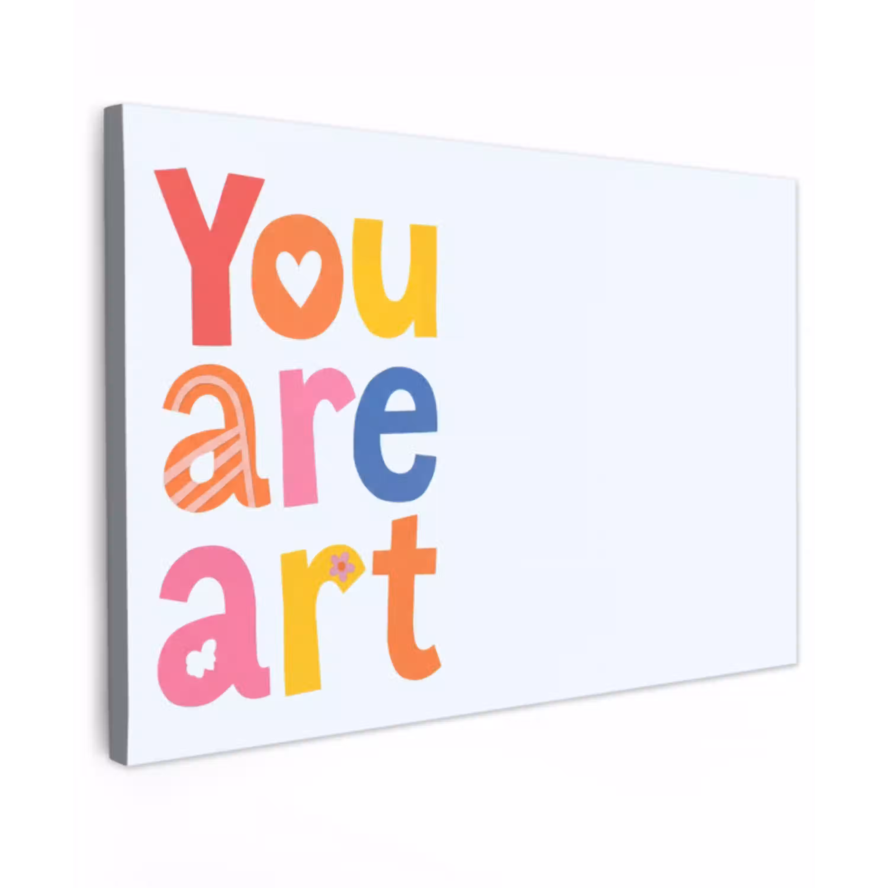 You are art - Kleurrijk - Grafisch canvas 2cm klein -z3d