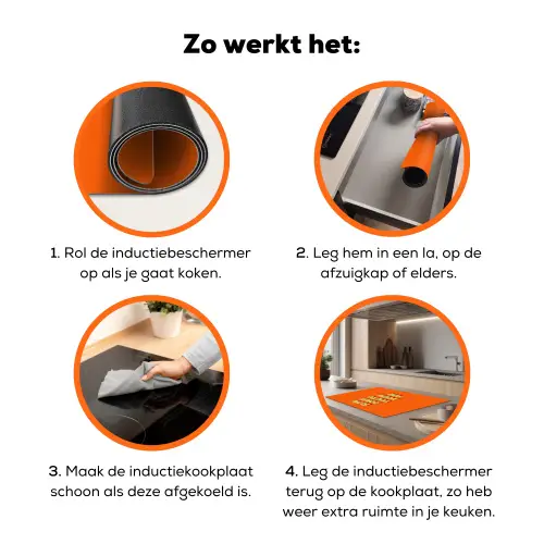 Slow down you're doing fine - Oranje - Simple Inductie beschermer vinyl 3mm klein -zzzzzzz-td-werking