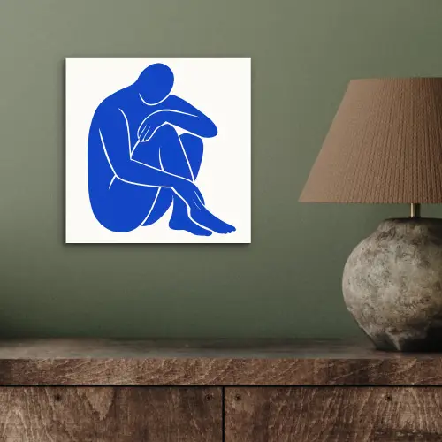 Lichaam - Abstract - Blauw aluminium wit klein -sfeer2