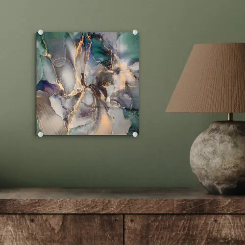 Goud - Blauw - Marmer plexiglas 5mm klein -sfeer3
