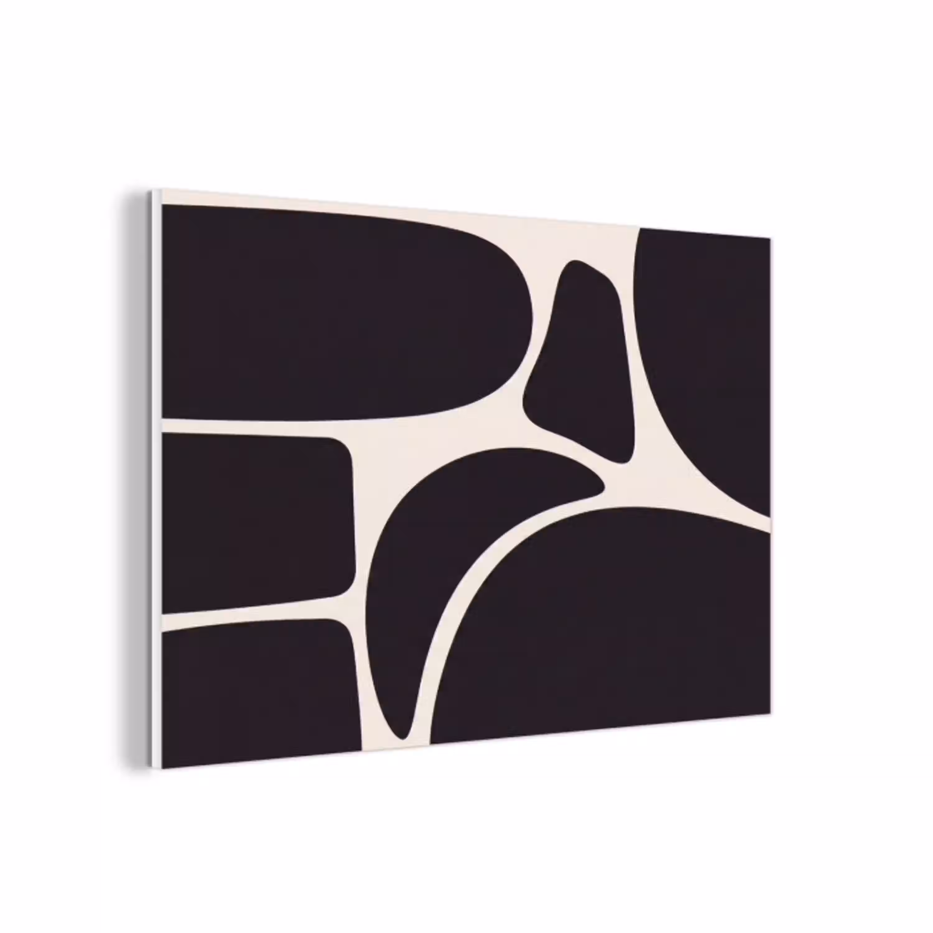 Patroon - Organisch - Zwart forex 5mm xxl -3d