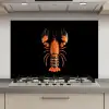 Kreeft - Oranje - Zwart - Modern keuken achterwand spatscherm klein -3d_website
