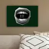 Mond - Groen - Illustratie - BLAH BLAH canvas 2cm klein -sfeer3