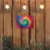 Regenboogkleuren - Tie dye - tuinposter los doek klein -sfeer1