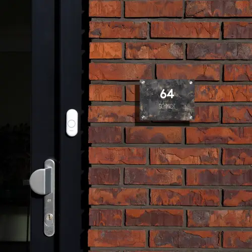 Verweerd metaal - Modern Naambord Rechthoek middel -sfeer1-rechthoek-S