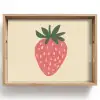 Aardbei - Minimalistisch - Rood - Fruit Dienblad Rechthoek middel -z3d_shopping