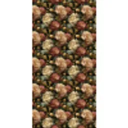 Bloemen - Barok - Patroon - Roze - Crème Behang Vlies klein 1076 -3d_website