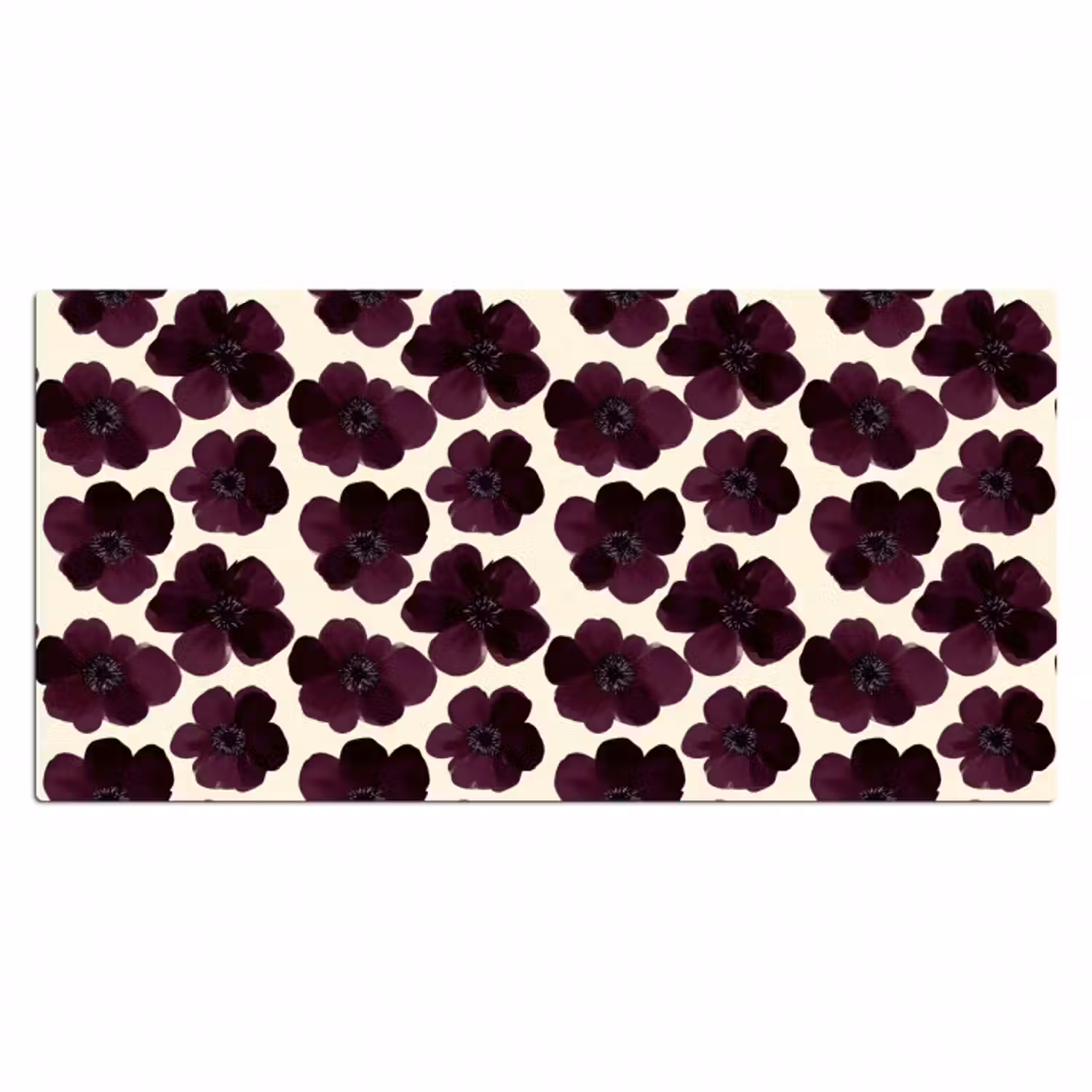 Schreibtischunterlage - Blumen - Aquarell - Lila