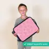 Roze hartjes patroon Kinderkoffer - Zwart klein -sfeer4_NL
