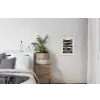 Vintage - Zwart - Decoratie - Japandi textielposter latten blank klein -woonkamer