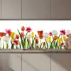 Bloemen - Tulpen - Kleurrijk keuken achterwand 2 middel zz_3dshopping
