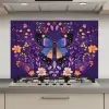 Sierlijk - Bloemen - Vlinder - Paars keuken achterwand spatscherm klein -3d_website
