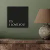 Zwart - Minimalistisch - Valentijn aluminium wit klein -sfeer2