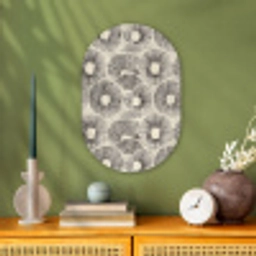 Cirkels - Patroon - Zwart Wandcirkel Ovaal Forex klein 630 -sfeer2