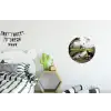 Kat - Beekje - Weide Wandcirkel aluminium klein -kinderkamer