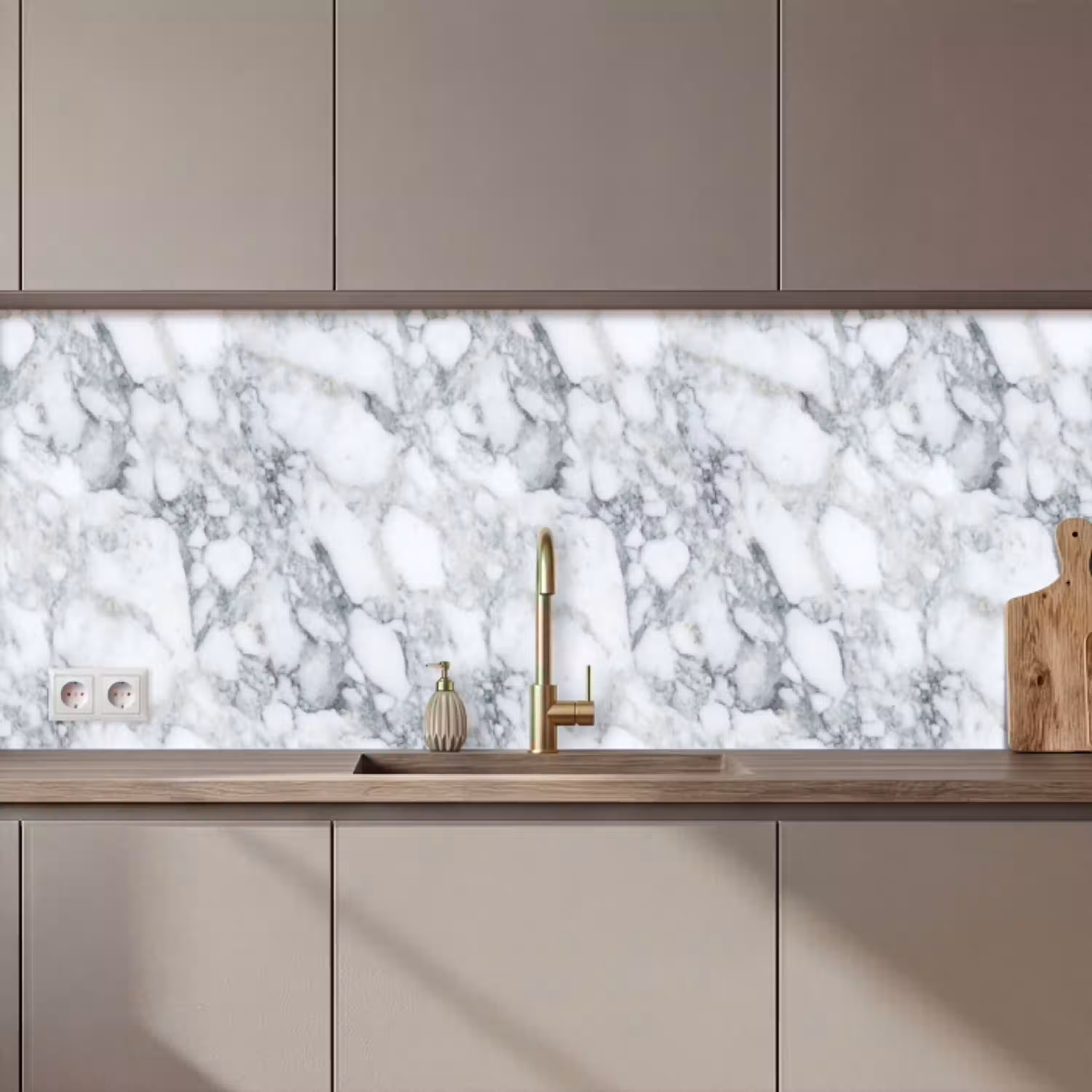 Mozaïek - Marmer - Wit - Onregelmatig keuken achterwand 2 middel 871 zz_3dshopping