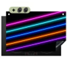 Esthetiek - Retro - Neon Inductie beschemer met haakjes klein -3d