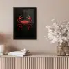 Krab - Rood - Vissen - Schaaldieren fotolijst zwart zonder passe partout klein -sfeer5