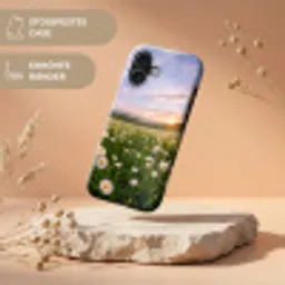 Madelief - Veld - Heuvels - Groen Toughcase MagSafe Apple iPhone 17 klein -USP_RandenV_DE