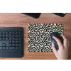 Modern - Abstract - Zwart muismat rubber klein 262 -toetsenbord