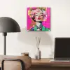 Bloemenkroon - Goud - Vrouw - Portret plexiglas 5mm klein -sfeer6