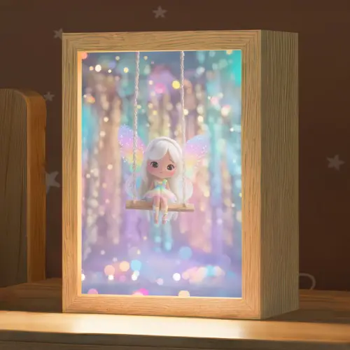 Fee - Schommel - Paars - Glinsters Light Box met kabel klein -zzz_3d_website
