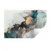 Blauw - Marmer - Goud Muursticker klein -3d