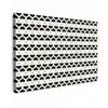 Harten - Lijn - Wit - Zwart Tuinposter op houten frame 2 cm dik klein 845 -3d