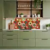 Design - Bloemen - Hippie - Retro keuken achterwand 2 middel 871 -sfeer3