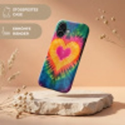 Hart - Tie Dye - Kleurrijk Toughcase MagSafe Apple iPhone 17 klein -USP_RandenV_DE