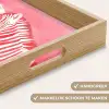 Zebra - Pink - Verf Dienblad Rechthoek middel -USP_HandgreepNL