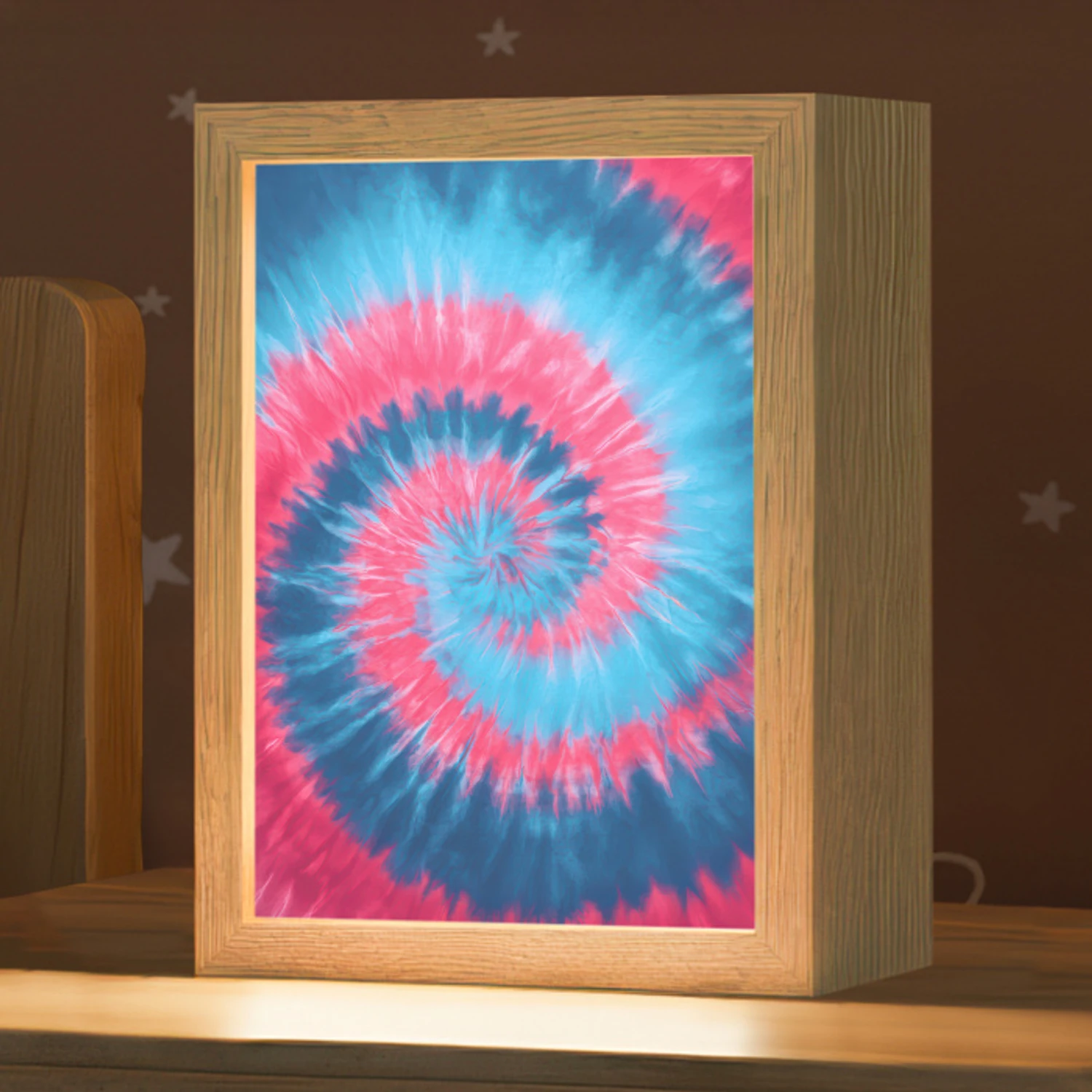 Spiraal - Roze - Draaiend Light Box met kabel klein -zzz_3d_website