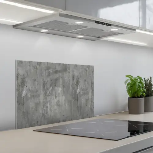 Roest - Beton - Patroon keuken achterwand spatscherm klein 900 -3d_schuin