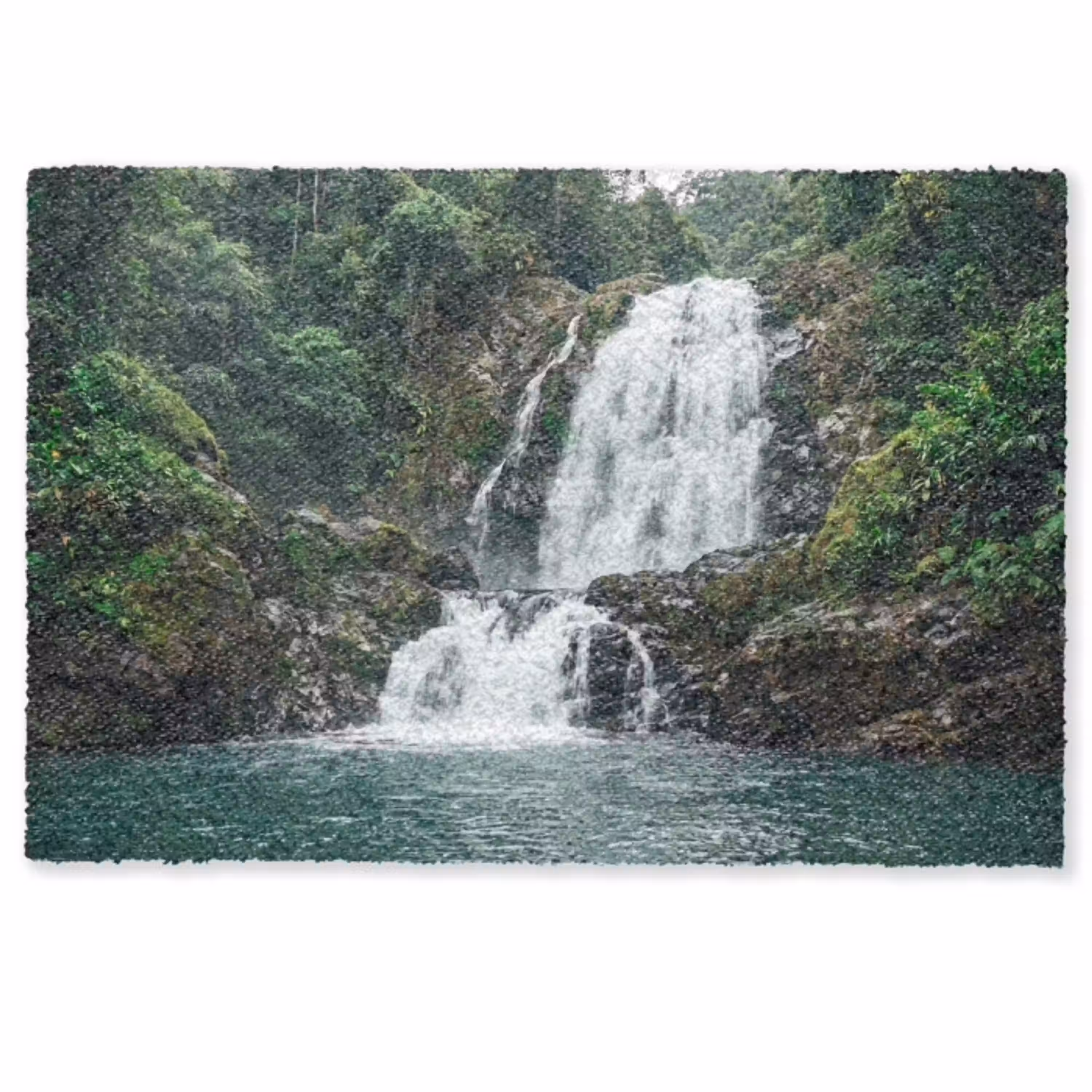 Waterval - Bos - Natuur - Groen Deurmat klein -zkaufland3d