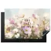 Quote - Bloemen - Schilderachtig Inductie beschermer vinyl 3mm klein -3d