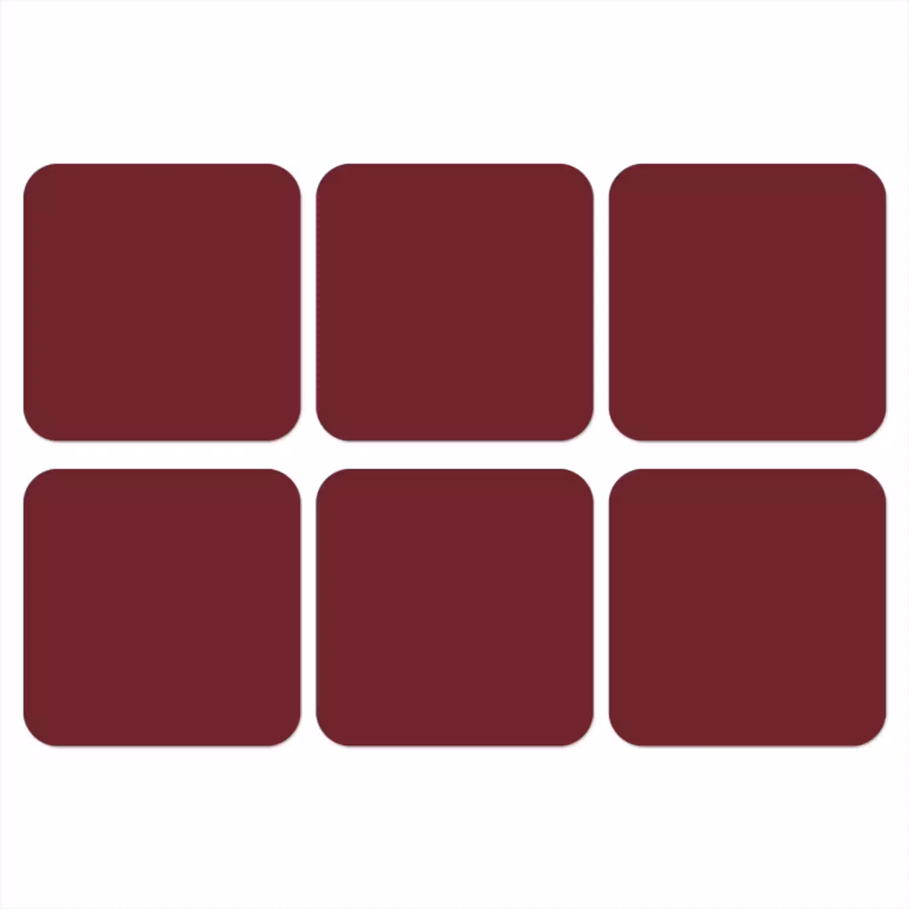 Dark - Garnet - Rood onderzetter kurk middel 366 -3d