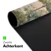 Tropisch landschap - palmbomen - Bloemen - Roze lucht Muismat XXL klein -sfeer2
