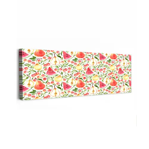 Fruit - Watermeloen - Kersen - Peer canvas 2cm klein 828 -z3d