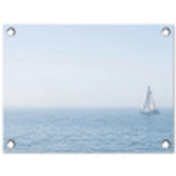 Horizon - Zeilboot - Zee tuinposter los doek klein -3d