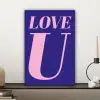 Love - Blauw - Valentijn canvas 2cm klein -sfeer6